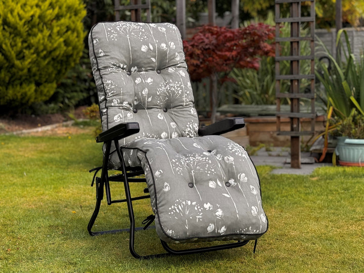 Deluxe Garden Relaxer REPLACEMENT CUSHION ONLY pattern options availa The Garden Furniture Shop